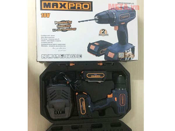 Máy khoan pin Maxpro MPCD18VDQFLi/2 18V