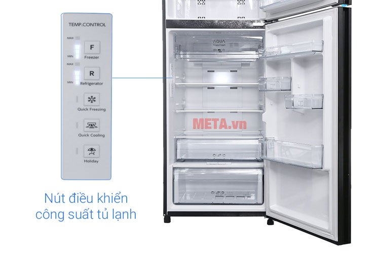 Tủ lạnh Inverter Aqua AQR-IG356DN(GBN) (345 lít)