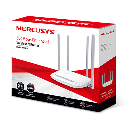 Bộ phát Wifi không dây 300Mbps, Mercusys MW325R