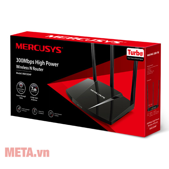 Router Wifi không dây công suất cao Mercusys MW330HP