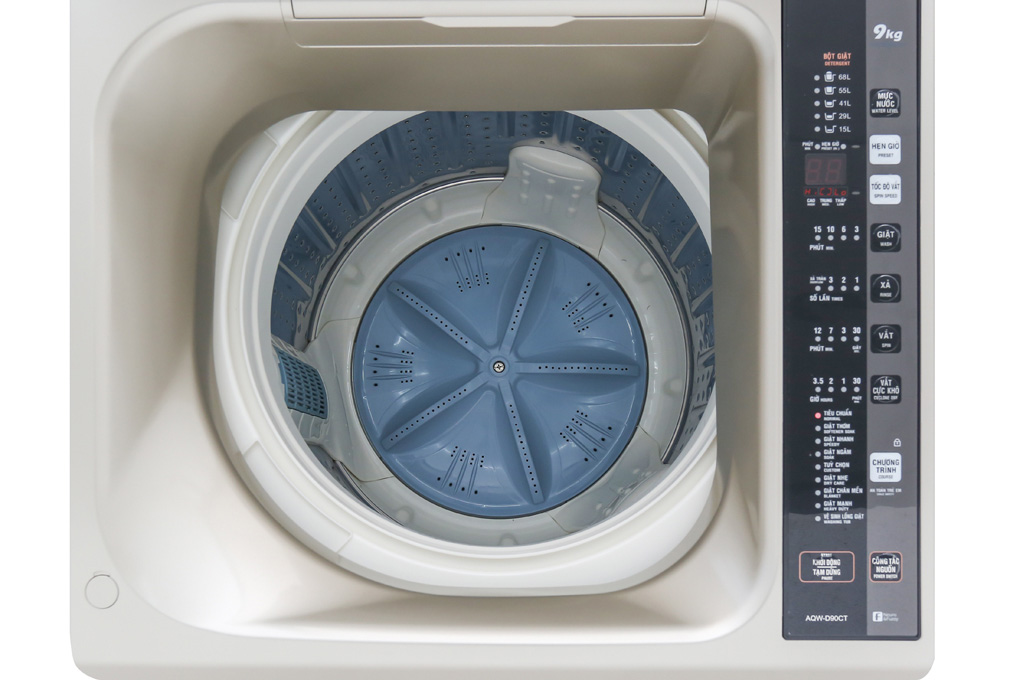 Máy giặt lồng đứng Aqua 9kg AQW-D90CT(S)