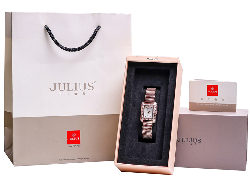 Đồng hồ nữ JS-046 kính Sapphire Julius Hàn Quốc