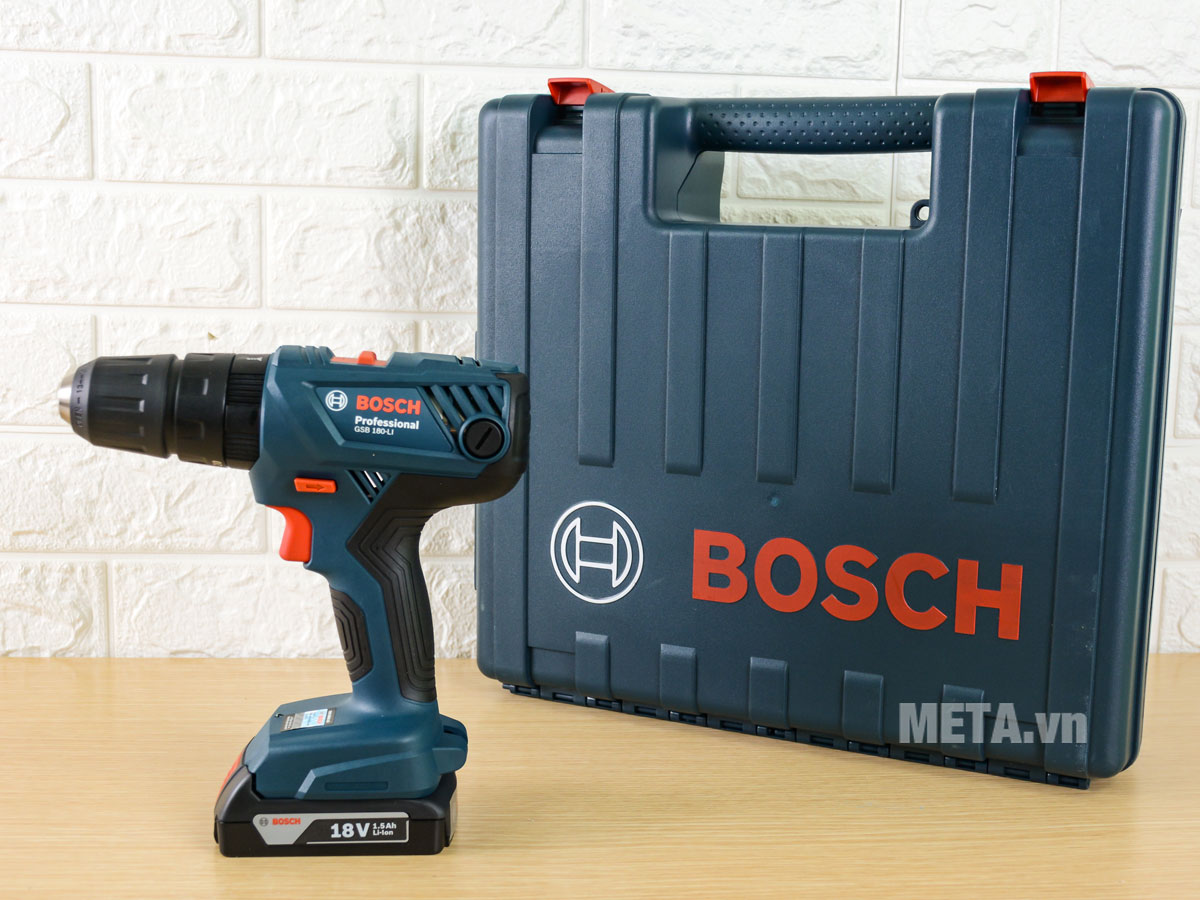 Máy khoan vặn vít dùng pin Bosch GSB 180-LI (06019F83K1)
