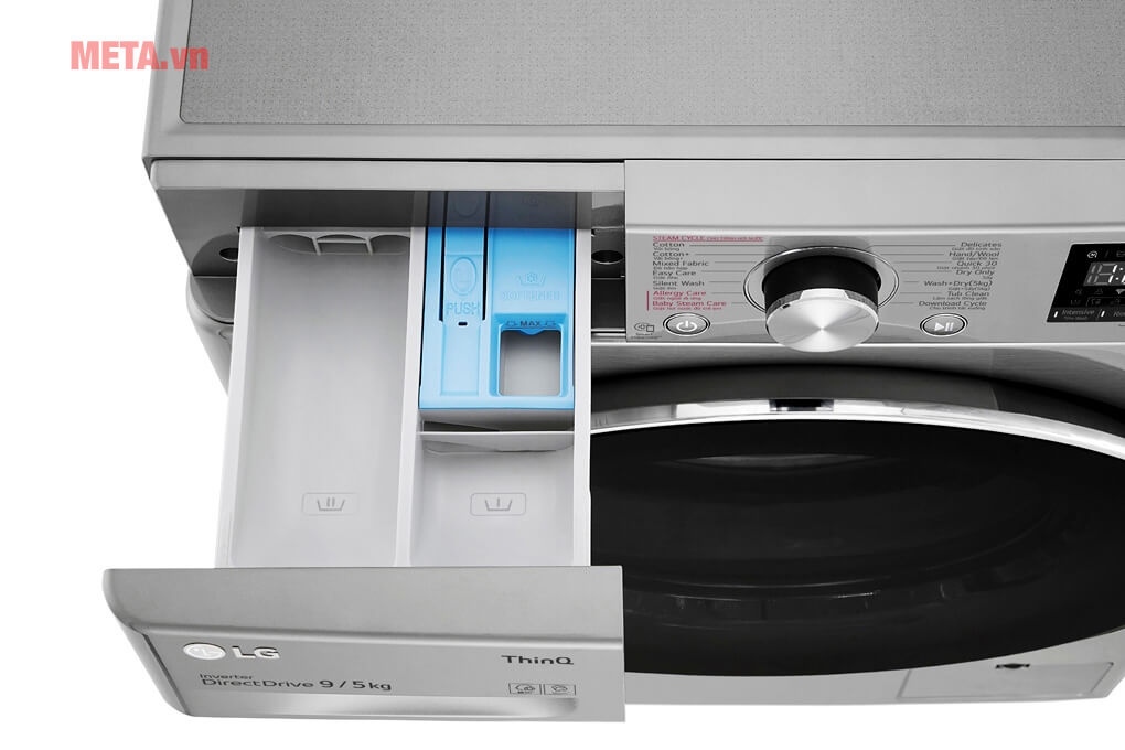 Máy giặt sấy LG Inverter 9 kg FV1409G4V thông minh AI (giặt 9kg, sấy 5kg)
