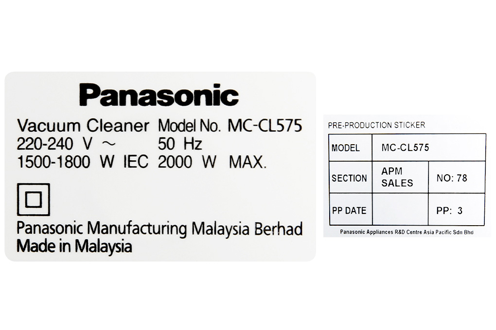 Máy hút bụi hộp Panasonic MC-CL575KN49
