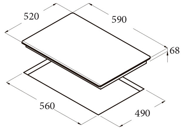 Bếp từ Cata ISB 603 WH