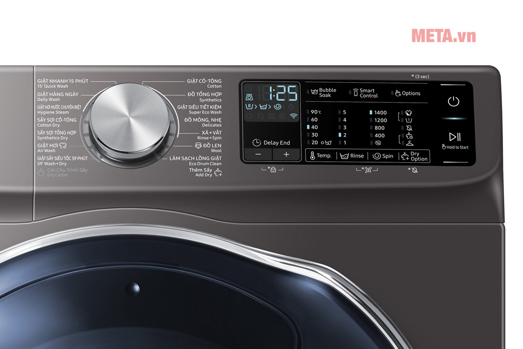Máy giặt sấy Addwash 10.5kg Samsung WD10N64FR2X/SV (10.5kg giặt, 7kg sấy)