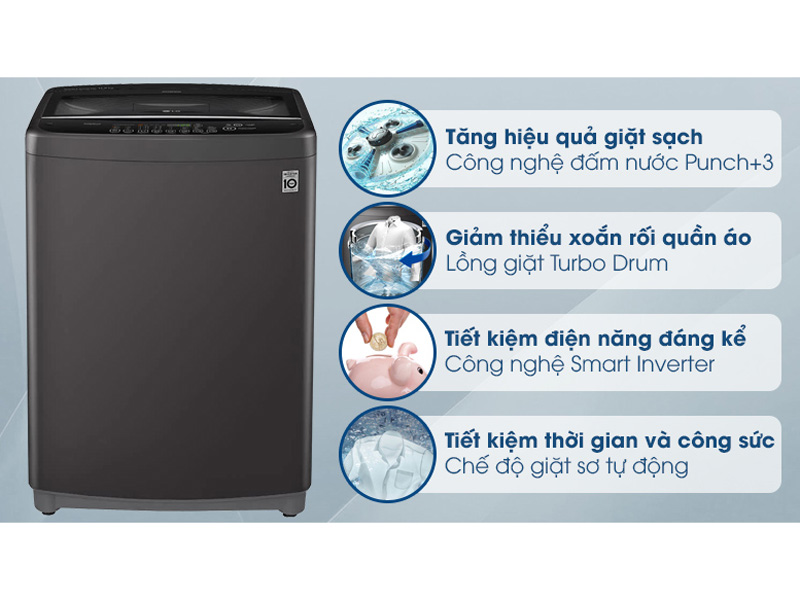Máy giặt lồng đứng LG Inverter 11.5 kg T2351VSAB