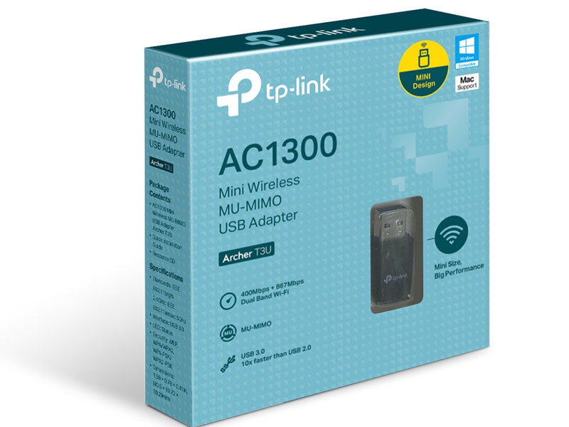 Thiết bị thu sóng wifi TP-Link Archer T3U (Tốc độ đến 1300Mbps)