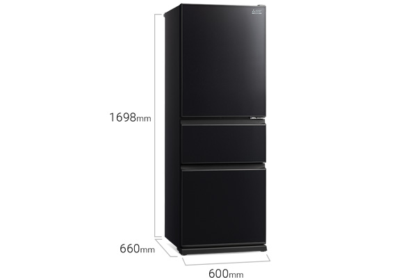 Tủ lạnh Mitsubishi inverter 330 Lít MR-CGX41EN-GBK-V (Màu đen)