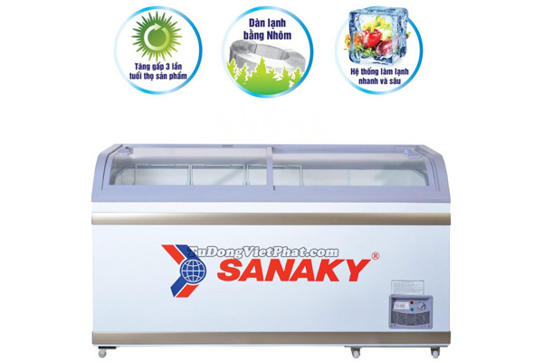 Tủ đông Sanaky 500 lít mặt kính VH-888K (VH-8088K)