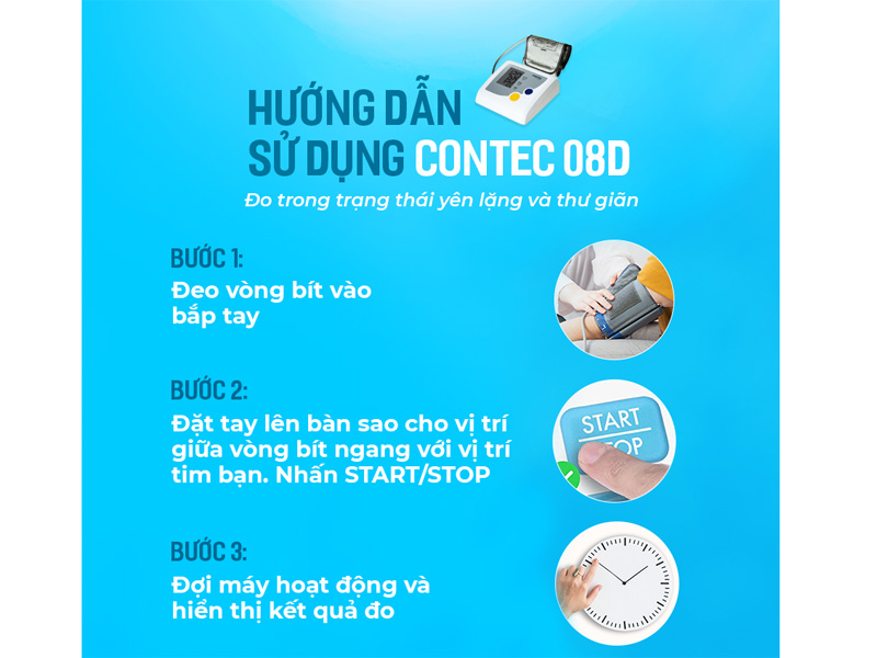 Máy đo huyết áp Contec 08D