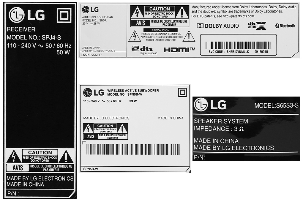 Loa thanh soundbar LG SN5R (4.1 kênh, 520W)
