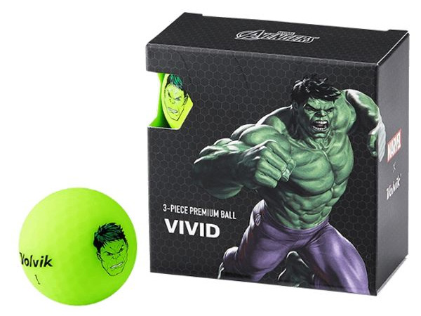 Bóng golf Volvik Marvel Hulk Pack (hộp 4 quả)