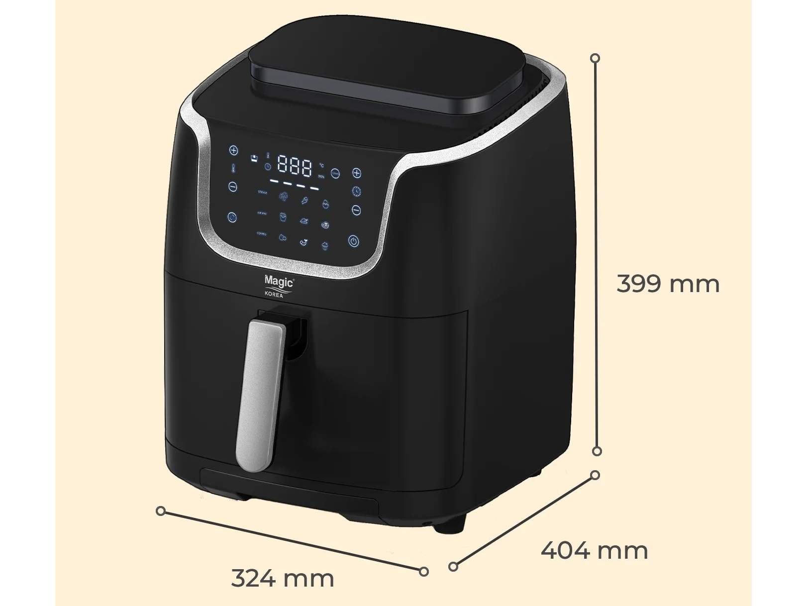 Nồi chiên không dầu kết hợp hấp Magic Korea A-700 (7 lít)