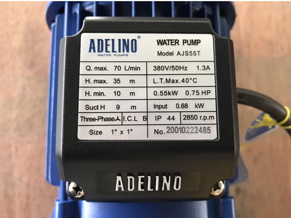 Máy bơm tăng áp Adelino AJS55 - 0.55kW - 0.75HP