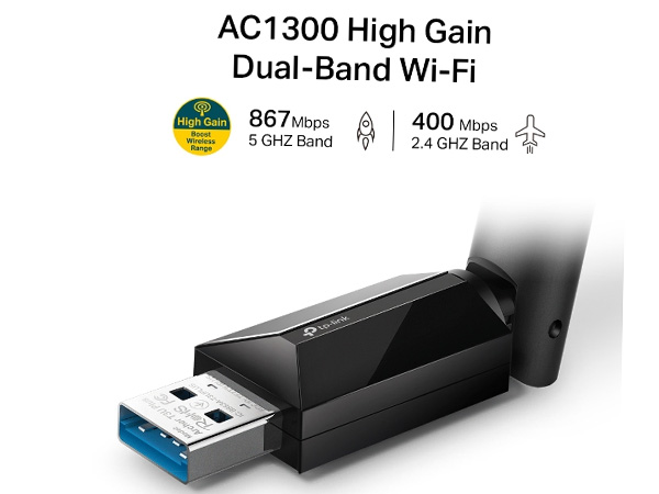 Bộ chuyển đổi wifi USB băng tần kép TP-Link Archer T3U Plus