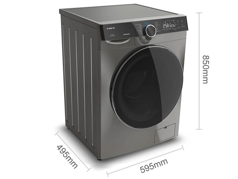 Máy giặt lồng ngang Coex Inverter 8,5kg FW-80CW1408IGB