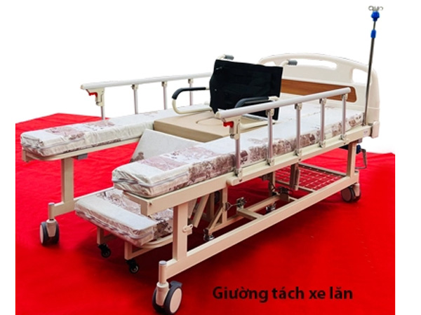 Giường bệnh nhân tách thành xe lăn Lucass GB-C243