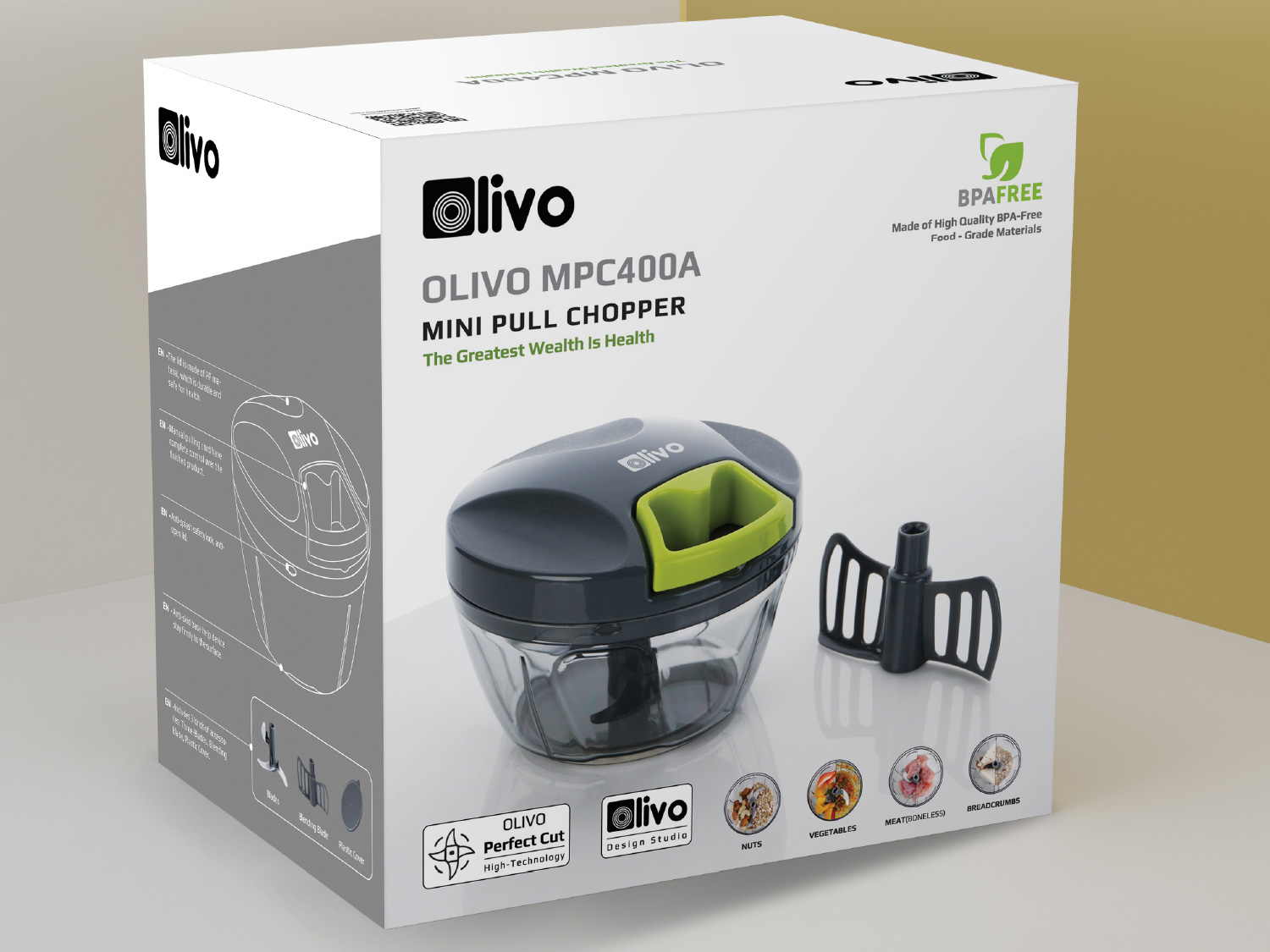 Dụng cụ xay thực phẩm đa năng Mini Olivo MPC400A