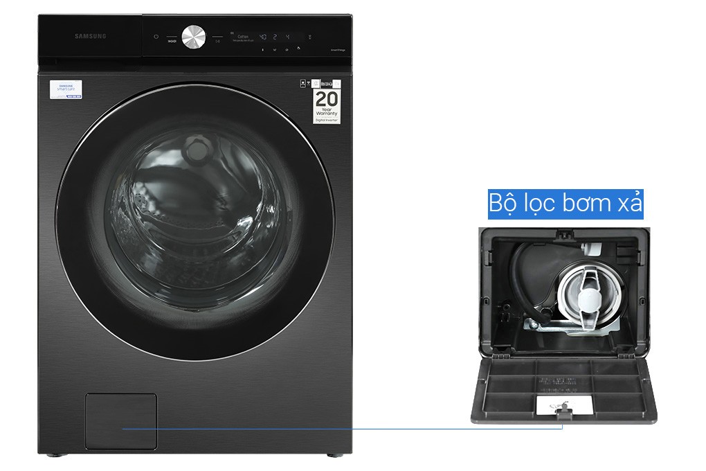 Máy giặt thông minh Bespoke AI Samsung inverter 24kg WF24B9600KV/SV (Model 2023)
