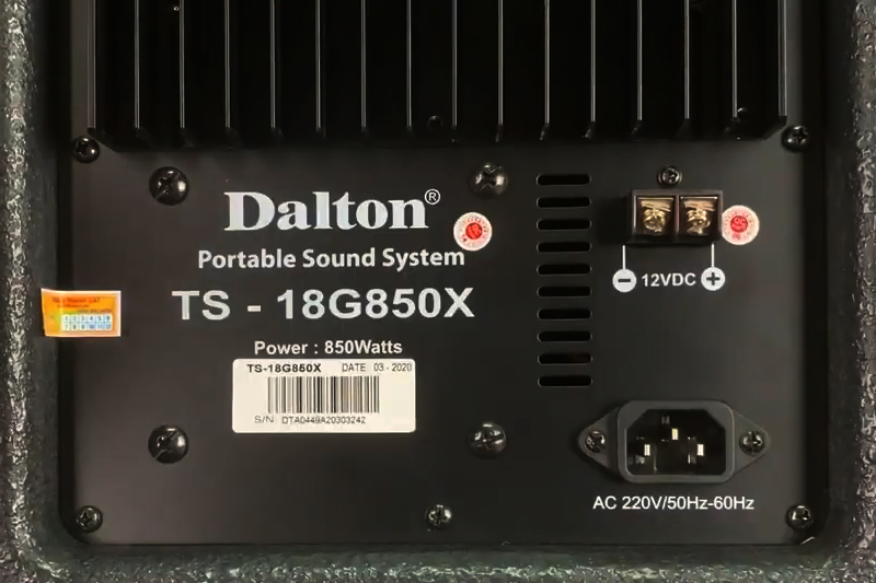 Loa kéo karaoke Dalton TS-18G850X 850W