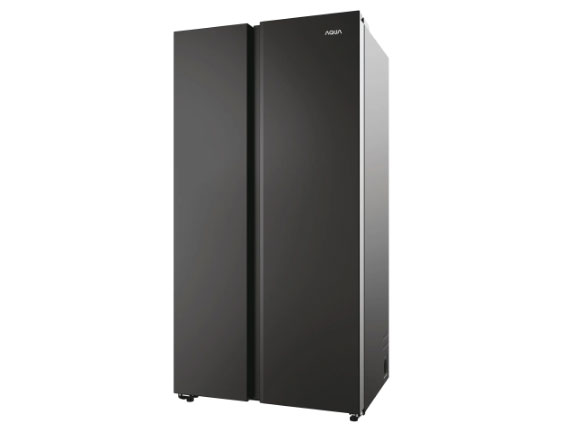 Tủ lạnh side by side Aqua 646 lít AQR-S682XA(BL) màu đen