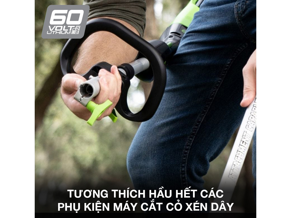 Máy cắt cỏ dùng pin Greenworks Pro 60V STC459 (40cm) (Chưa pin, sạc)