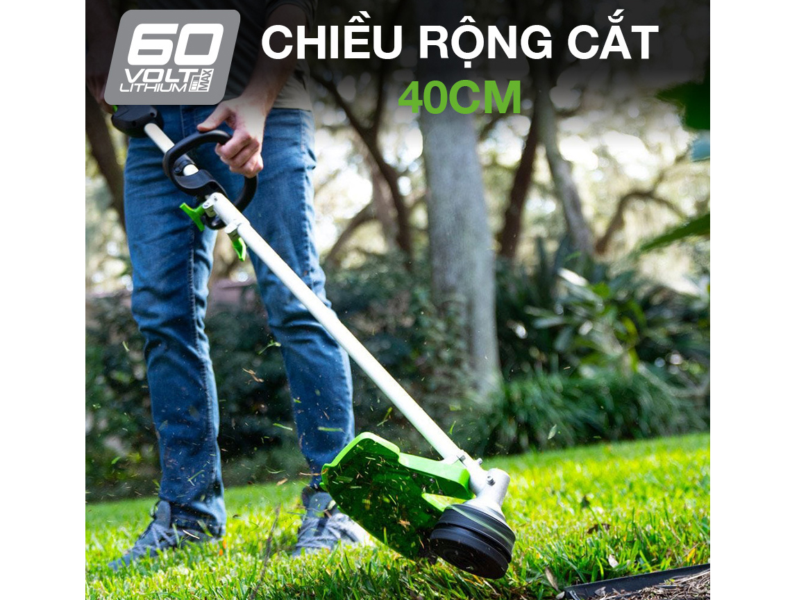 Máy cắt cỏ dùng pin Greenworks Pro 60V STC459 (40cm) (Chưa pin, sạc)