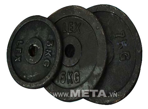 Tạ đĩa gang 2kg có màu đen mạnh mẽ Tạ đĩa gang 2kg có màu đen mạnh mẽ