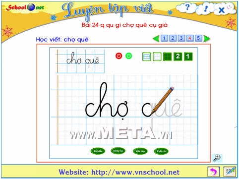 Tập viết chữ Việt 1