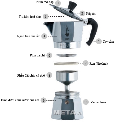 Ấm pha cà phê Moka Express 2TZ BCM-1168