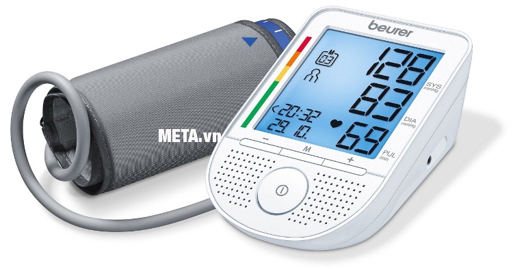 Máy đo huyết áp bắp tay có giọng nói Beurer BM49 giúp đo huyết áp thường xuyên, mọi lúc, mọi nơi.