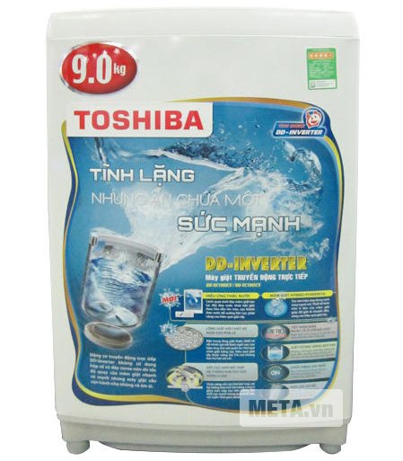 Máy giặt cửa trên 9 kg Toshiba DC1000CV dễ dàng phân lượng quần áo với độ chính xác cao.