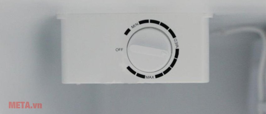 Tủ lạnh mini 68lít Midea HS-90LN có 3 mức điều chỉnh nhiệt độ.