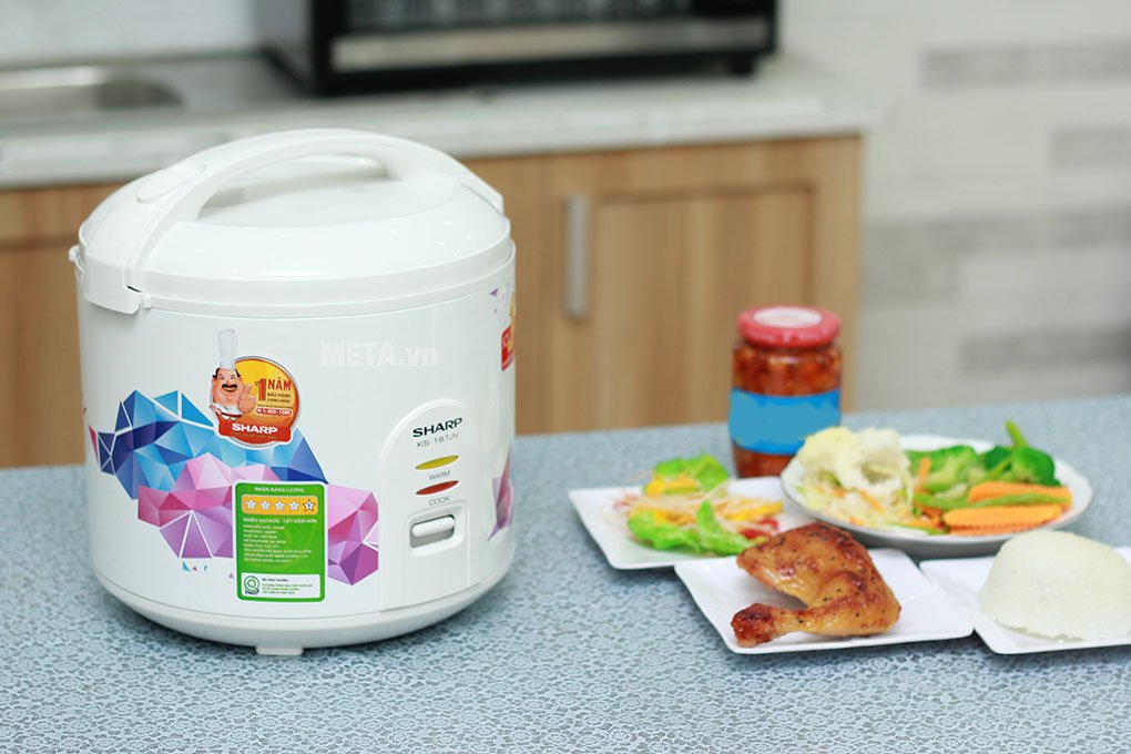 Hình ảnh nồi cơm điện nắp gài Sharp KS-18TJV 1.8 lít Hình ảnh nồi cơm điện nắp gài Sharp KS-18TJV 1.8 lít