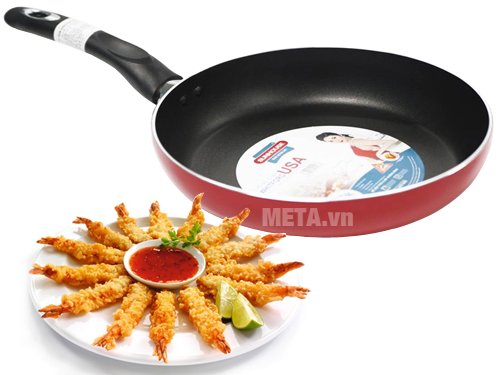 Chảo trơn Sunhouse MAMA SFP24G có thiết kế tiện lợi 