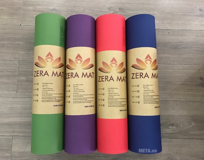 Thảm Yoga Zera Mat 8 ly đủ màu
