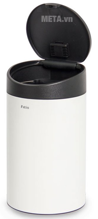 Thùng rác inox nhấn tròn nhỏ Fitis RTS1-904 được sử dụng công nghệ kháng khuẩn hiệu quả 
