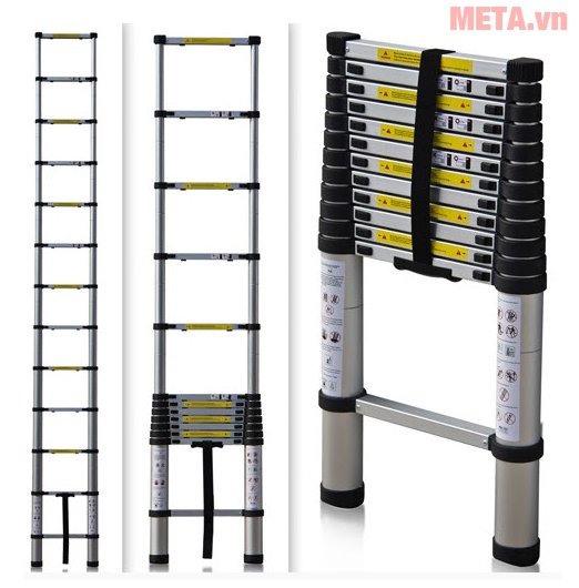 Thang nhôm rút Sumika SK 320 có chất liệu cao cấp Thang nhôm rút Sumika SK 320 có chất liệu cao cấp