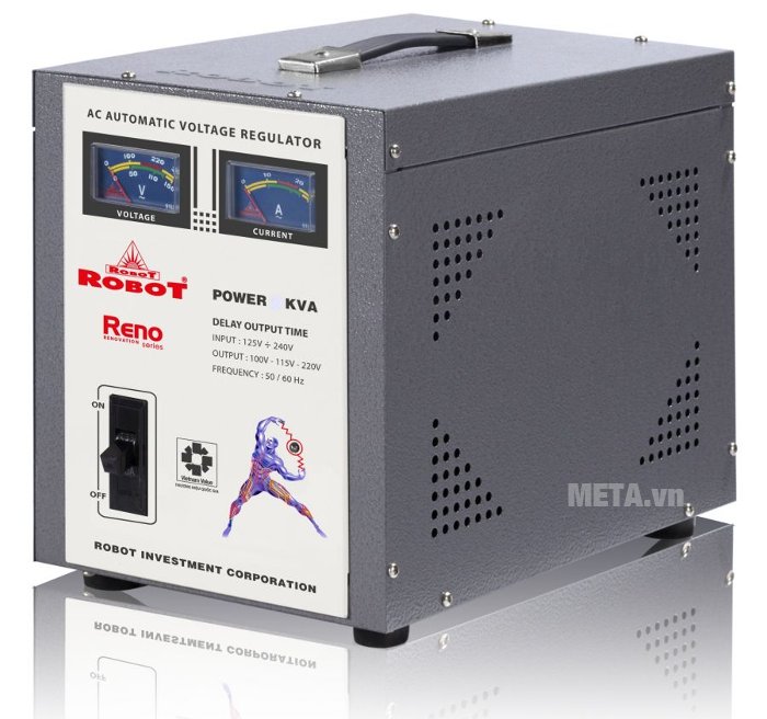 Ổn áp Robot Reno 5KVA thích hợp sử dụng ở những vùng có nguồn lưới điện yếu.