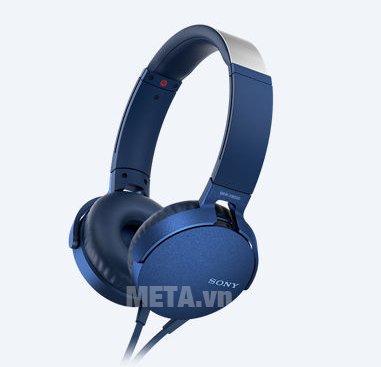 Tai nghe Sony Extra Bass MDRXB550AP màu xanh dương 