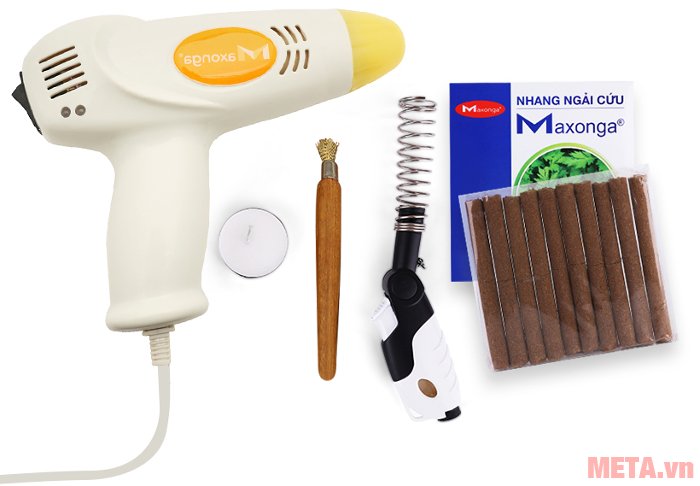 Các thành phần trong bộ máy xông cứu ngải Maxonga