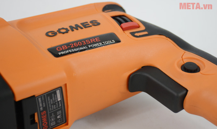 Máy khoan bê tông Gomes GB-2603SRE có cò máy ở tay cầm Máy khoan bê tông Gomes GB-2603SRE có cò máy ở tay cầm