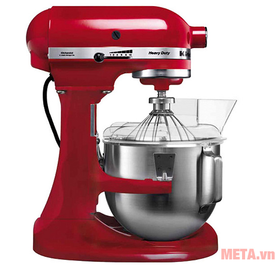  Máy trộn đa năng Heavy Duty KitchenAid 5KPM5EER có màu đỏ nổi bật