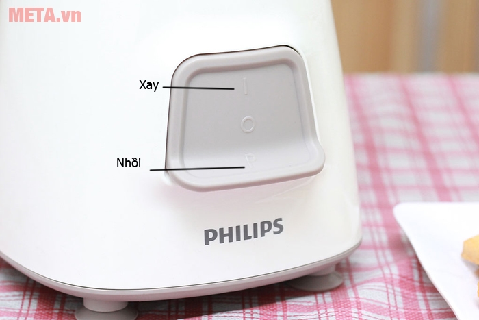 Máy xay sinh tố Philips có 2 chế độ xay và nhồi