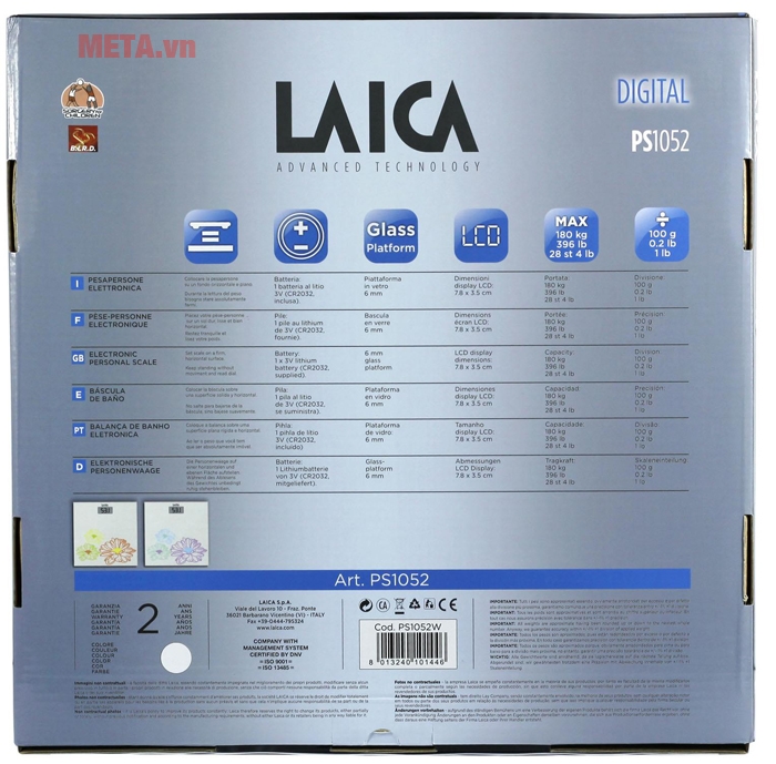 Cân sức khỏe Laica PS1052