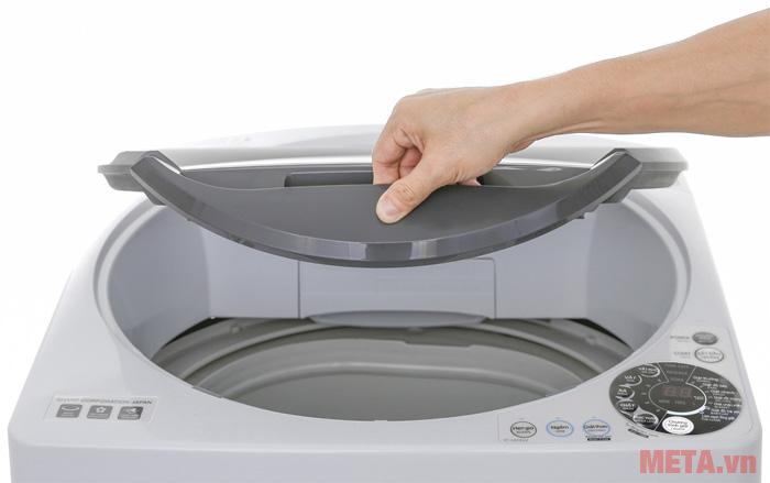 Máy giặt cửa trên 7.8kg Sharp U78GV-H có tay cầm mở nắp máy đóng/mở dễ dàng