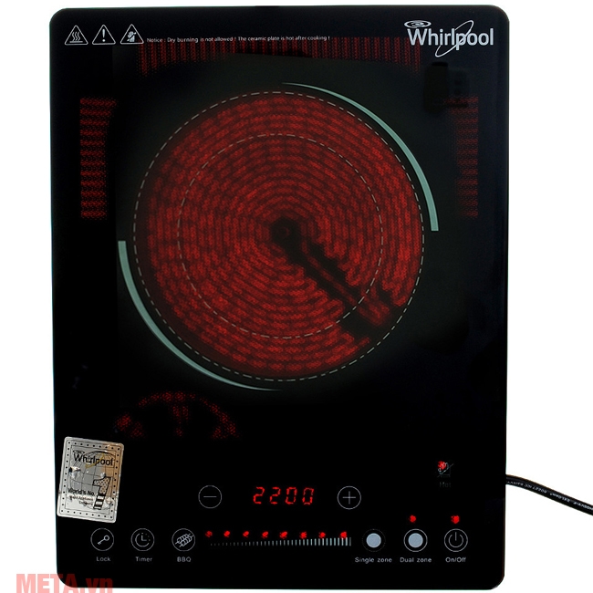 Bếp hồng ngoại Whirlpool ACT209/BLV có 8 chế độ nấu Bếp hồng ngoại Whirlpool