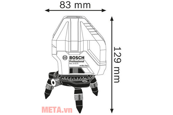 Máy cân mực 3 tia Laser Bosch GLL 3-15X - 0601063M80